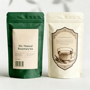 Bolsa de Embalaje para <span class=keywords><strong>Café</strong></span> de Alta Barrera con Válvula de Desgasificación Unidireccional y Cierre para Almacenamiento de Té Aromatizado - Product Image 4