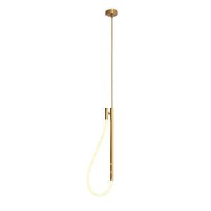 Luxury Stainless Steel Middle Long Bedroom Living Room Pendant <b>Light</b> Creative <b>Bedside</b> Background <b>Wall</b> Smart Chandelier LED - Product Image 4