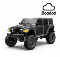 Coche de Escalada en Roca a Control Remoto de Metal a Escala 1/24 con Luz LED y Cable USB Incluido (Negro) 787-1 Expert
