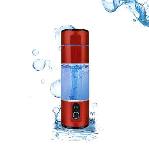 Gobelet à eau riche en hydrogène portable rouge de 210 ml avec générateur d'hydrogène intégré pour la santé, le bien-être et les voyages - Product Image 2