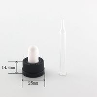 Compte-gouttes en verre calibré résistant aux enfants noir de 22mm 22/400 24mm 24/400 avec bouchon compte-gouttes CR de pipette de marque de graduation