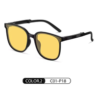 Lunettes de soleil OEM mode ultra légères TR90 lunettes de soleil verres polarisés pliables lunettes pliantes unisexes