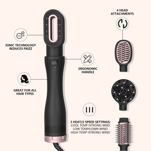 <span class=keywords><strong>Brosse</strong></span> à cheveux rotative professionnelle 1000w <span class=keywords><strong>One</strong></span> <span class=keywords><strong>Step</strong></span> Sèche-cheveux et volumateur 5 en 1 <span class=keywords><strong>Brosse</strong></span> à air chaud automatique - Product Image 2
