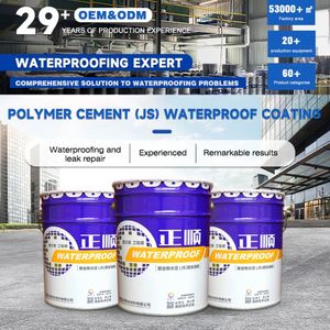 Two-Component Polymer Modified <b>Cement</b> JS <b>Waterproof</b> Coating <b>for</b> Building Roof & Basement Anti-Leakage - Product Image 2