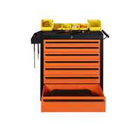 Chariot à outils en métal avec 6 tiroirs verrouillables, nouvelle conception, capacité de charge de 250 kg, pour atelier, garage, rangement domestique
