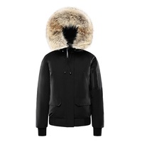 Veste parka d'hiver imperméable pour femme Bechance, coupe-vent, à capuche avec garniture en fourrure, pour les températures froides