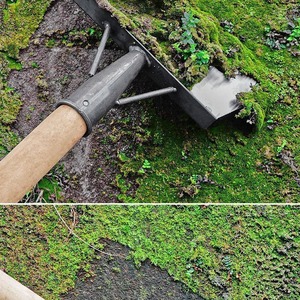 Durable Heavy-Duty Metal Weeding Hoe Black Handle with Sharp Blade Efficient Garden <strong>Weed</strong> <strong>Removal</strong> Hand <strong>Tool</strong> <strong>Weed</strong> <strong>Removal</strong> - Product Image 3