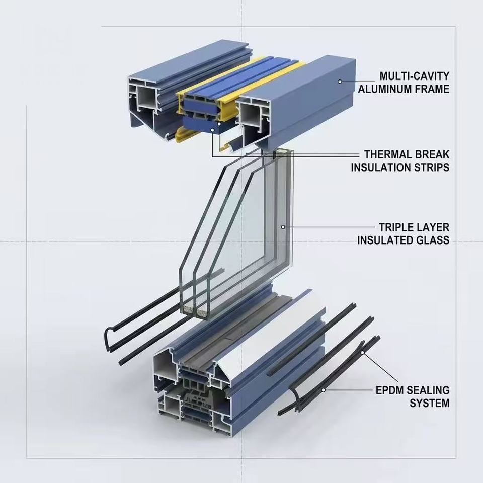 CE Certified Modern Double Glazed Waterproof Thermal Insulation ...