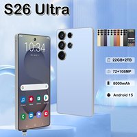 Smartphone S26 Ultra Original de Alta Calidad, 5G CDMA, Doble SIM, Desbloqueado, 22GB+2TB de Almacenamiento, Pantalla HD de 6.9 Pulgadas, Deca-Core para Juegos, 108MP, Francés