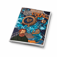 Impression de bandes dessinées à couverture souple OEM avec reliure parfaite ou reliure cousue pour les éditeurs de mangas et de romans graphiques