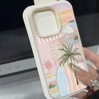 Nouvelle Coque de Téléphone Portable en TPU Style Vacances, Étui en Cuir Tendance, Coque Arrière pour iPhone 16 15 17 Air 18 Pro Max