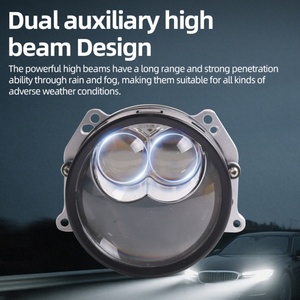 โปรเจคเตอร์ Sanvi SU7MAX ขนาด 3.0 นิ้ว แบบเลนส์คู่ LED 82w ไฟสูงแบบคู่ตรง ไฟหน้า LED ขนาดเล็กสำหรับรถยนต์ - Product Image 6