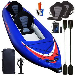 PF Nouveau Kayak Gonflable Tendance OEM en Gros, Canoë à Technologie Drop Stitch, Bateau Pliable et Portable pour la Pêche et les Loisirs - Product Image 1