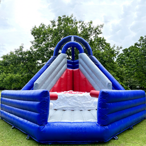 Juegos inflables de salto de grado comercial para fiestas de carnaval al aire libre, juegos de salto de acrobacias gigantes con airbag. - Product Image 1