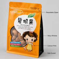 Sachet Doypack Personnalisé pour Mélange de Noix, Série Six Couleurs, avec Fenêtre et Fermeture Éclair, Qualité Alimentaire, OEM, Marque Privée, Vente en Gros