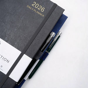 Libreta de agenda personalizada con relieve, logotipo estampado en caliente, con líneas, agenda corporativa profesional, fabricación personalizada en fábrica - Product Image 3