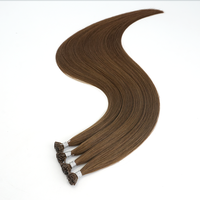 Extensions de cheveux humains Micro K Tip 0,5g, ondulées, kit machine, micro-keratine invisible, cheveux raides crépus