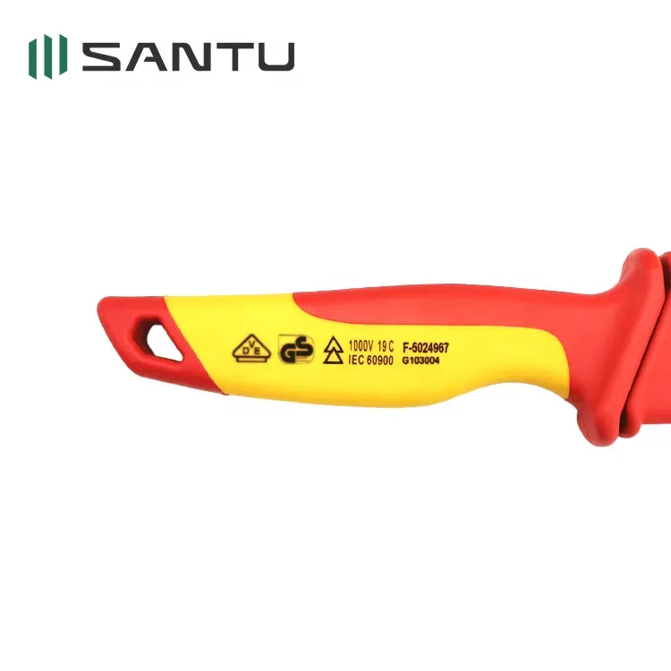 Santu G103004 Professional VDE 1000V Wire Stripping Pocket Cable Electrician Cutter Knife