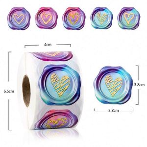 สติ๊กเกอร์ม้วนซีรีส์เคลือบเงาสร้างสรรค์ กาวติดซีลรักอเนกประสงค์ - Product Image 2