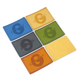 Custom logo PU Leather Patch Embossed leather <b>labels</b> leather tags for jeans handbags Garment - Product Image 2