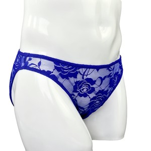 กางเกงในชายตาข่ายระบายอากาศได้ดีสีฟ้าลูกไม้สีฟ้ากุหลาบ - Product Image 2