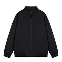 Blouson Bomber Tendance Marque Workwear Cool Décontracté Ample Version Coréenne pour Homme Veste Moto en Mélange Polyester/Coton Motif Cœur