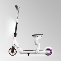 Trottinette électrique transfrontalière 6,5 pouces à deux roues avec cadre en alliage d'aluminium et roues en PU, modèle E74, nouvelle, 25 km/h, portable, pliable, avec siège pour enfants