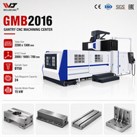 Centre d'usinage CNC à double colonne 5 axes GMB2016 Centre d'usinage à portique CNC 2 mètres Machine de gravure et de fraisage CNC Fanuc