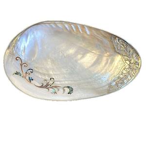 Offre Spéciale 25-27cm géant naturel perle coquille plaque Style nautique <span class=keywords><strong>plat</strong></span> décoratif pour la maison ange bijoux plateau pour la décoration de la maison - Product Image 2