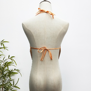 Chaîne en aluminium avec paillettes dorées, Sexy, dos nu, pour femmes, tissu métallique, maille, Top court, offre spéciale, été, - Product Image 4