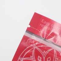 Feuille d'aluminium mate réutilisable personnalisée 250g 500g 1kgs sel compostable Doypack debout fermeture éclair avec fenêtre logo personnalisé sacs en mylar