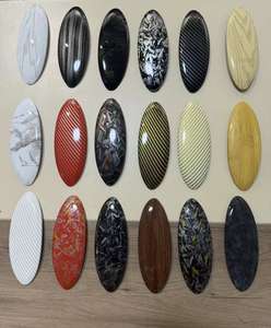 Ante de cuero personalizado para <span class=keywords><strong>Dodge</strong></span> Charger 15-21 <span class=keywords><strong>volante</strong></span> cromado cubierta de cuerno 6ET051VXAA 1ZY191X9AG 5QX40XDVAA SRT Trim - Product Image 6