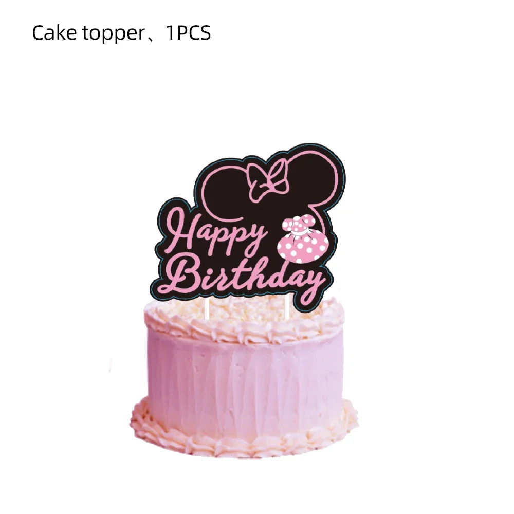 Décoration de gâteau noire - 1 pièce