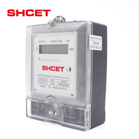 Compteur d'énergie électrique 220V 10(50)A;5(60)A;15(60)A;20(80)A;10(100)A Compteur d'énergie kWh Deux fils 1 phase Compteur d'énergie électrique Voltmètre