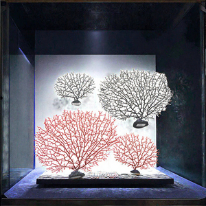Aksesoris Akuarium Resin Modern, Hiasan Karang Simulasi untuk Ruang Tamu, Meja, Penggunaan Dalam & Luar Ruangan - Product Image 2