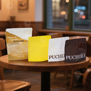 Túi đóng gói thực phẩm bằng giấy bạc nhôm in tùy chỉnh, chống mùi, có khóa kéo, dạng đứng, dùng cho đồ uống - Product Image 6