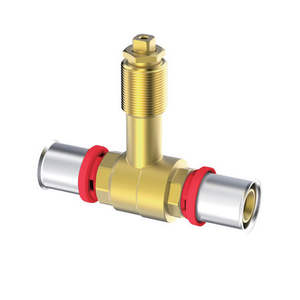 Valve intégrée avec 2 raccords à pression pour Ikaro multicouche 2-D.20x2 2-D.20x2 - Product Image 1