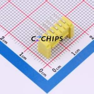 ZX-HY2.0-6PWZ-Y Wire-to-Board Pin Header Bent Lead Through Hole,P=2mm Connector 1x6P 2mm Right Angle Insert HY - Product Image 2