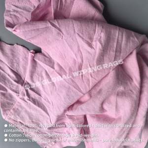 Trapos de Limpieza de Algodón 100% con Alta Absorción de Agua y Aceite, 10 kg, Trapos Industriales de Color Claro Tipo Camiseta para Pintura - Product Image 4