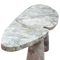 Table console en quartz Taj Mahal Offre Spéciale Mobilier contemporain personnalisé Comptoir en marbre Venato bleu naturel Surface solide