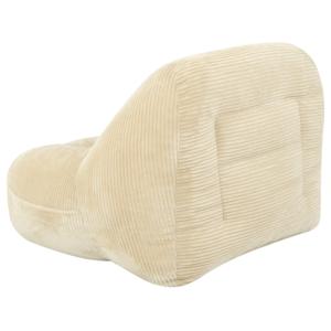 Evacuated Air Pack Single User Roomy Corduroy Plush Cloth Relax Settee Reclining Chaise Cost‑Saving Compressible <b>Foam</b> - Product Image 6