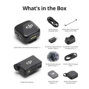 ไมโครโฟนไร้สาย DJI Mic Mini 2 TX 1 RX ระยะ 400 ม. สำหรับการบันทึกเสียงสองคน - Product Image 3