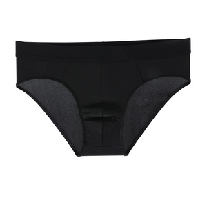 <strong>Men's</strong> New Mid-Waist Seamless Underwear Breathable Knitted Fabric Sexy Crotch <strong>Briefs</strong> with Comfortable <strong>Pouch</strong> Cross-Border Design - Product Image 6