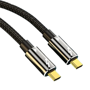 Nouvellement conception 100W Type C à type-c câble de données mâle vitesse plus rapide 40Gbps 8K Extension Audio fil de charge en Nylon pour ordinateur portable HD <span class=keywords><strong>TV</strong></span> - Product Image 1