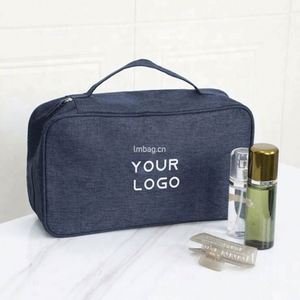 Bolsa de Aseo de Viaje Personalizada de Gran Capacidad, Ecológica, Resistente al Agua, para Mujer, Bolsa de Cosméticos Portátil con Cierre de Cremallera - Product Image 1