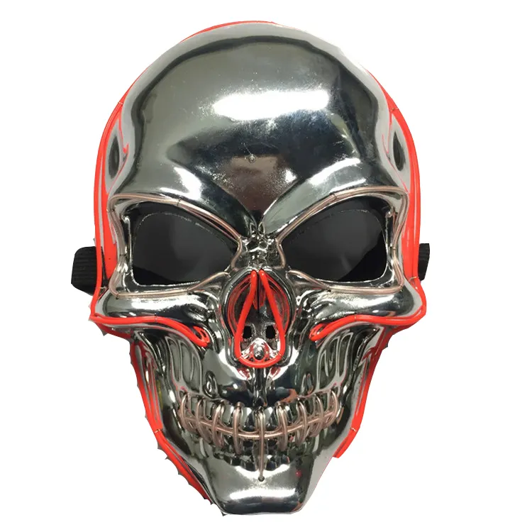 full faceparty masks Light Halloween Horror Skull Skeleton skull led masquerade Mask