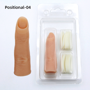 Silicone Artificial Bendable Finger <b>Nail</b> <b>Practice</b> 20 Tips Human <b>Hand</b> Salon Manicure Training Mannequin Showing Tool Set Pack - Product Image 4