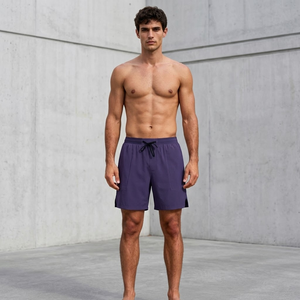 Shorts en polyester durable de qualité supérieure pour hommes, séchage rapide, haute performance avec poche pour téléphone, confortables pour la salle de sport, l'exercice et la remise en forme - Product Image 1