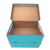 Boîtes à chaussures de luxe recyclables, emballage design avec poignée, pliables pour expédition, logo personnalisé, boîtes en carton ondulé à rabat, papier mat