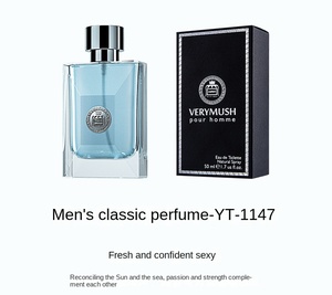 Perfume Masculino Personalizado, Colonia Azul de Larga Duración, Spray Corporal de 50 ml al por Mayor - Product Image 6